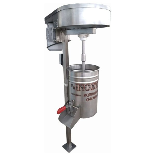 Despolpadeira de Açaí, também conhecida como batedor vertical de Açaí. Equipamento fabricado totalmente em aço inox, desenvolvido para bater o fruto do açaí e separar a polpa do caroço
