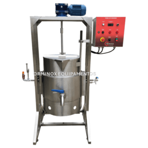 Tacho de doce elétrico fabricado totalmente em aço inox, capacidade 80 litros